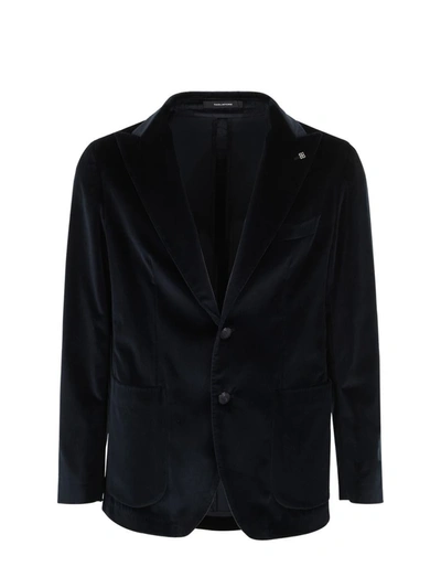 Shop Tagliatore Blazer Jacket Clothing In Blue