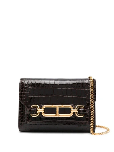 Shop Tom Ford Mini Bag On Chain Bags In Brown