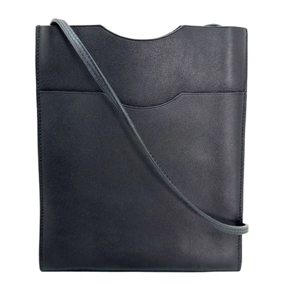 Shop Hermes Onimetou Leather Shoulder Bag () In Black