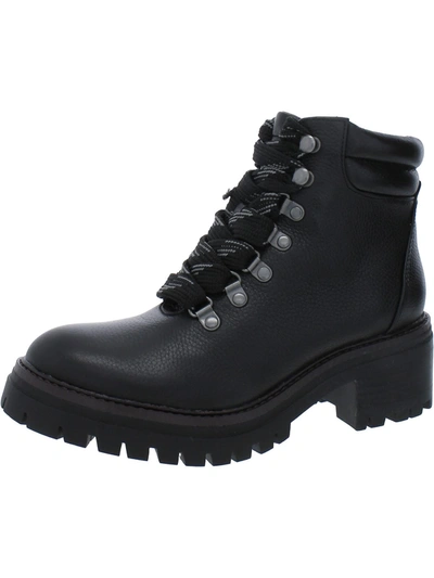 Shop Gentle Souls By Kenneth Cole Brooklyn Womens Leather Bootie Combat & Lace-up Boots In Black
