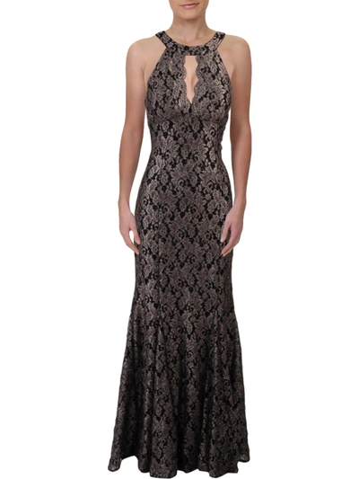 Shop Nw Nightway Womens Glitter Lace Evening Dress In Multi
