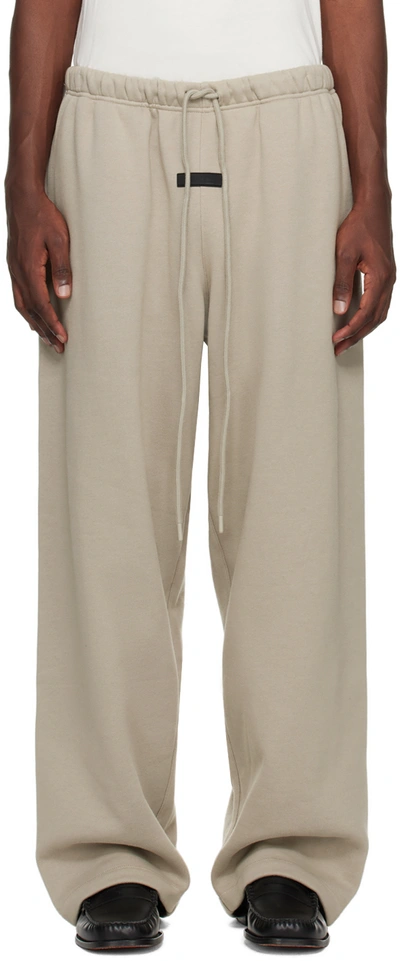 Shop Essentials Gray Drawstring Lounge Pants In Seal