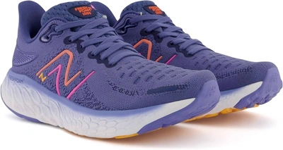 Shop New Balance Women's 1080v12 Running Shoes ( B Width ) In Night Sky/vibrant Orange/vibrant Pink In Multi