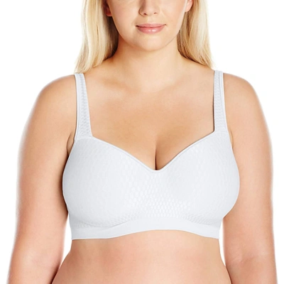 Shop Bali Comfort Revolution Wirefree With Lift Swiss Dot Bra In White