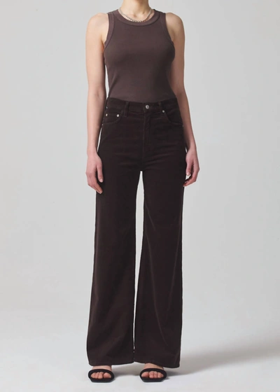 Shop Citizens Of Humanity Paloma Baggy Corduroy Pants In Wood In Brown