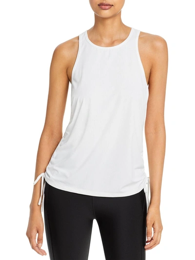 Shop Aqua Womens Ribbed Fitness Tank Top In White