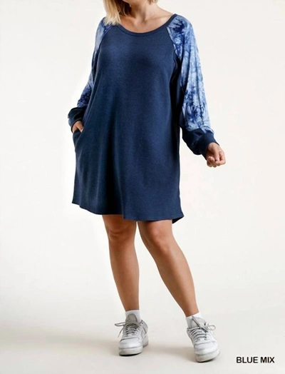 Umgee Tie Dye Plus Dress In Multi