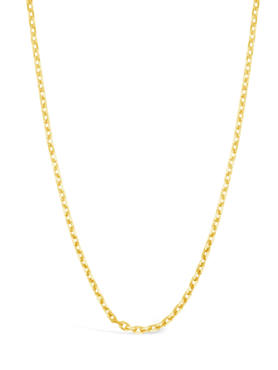 Sterling Forever Dainty Face Mask Chain In Gold