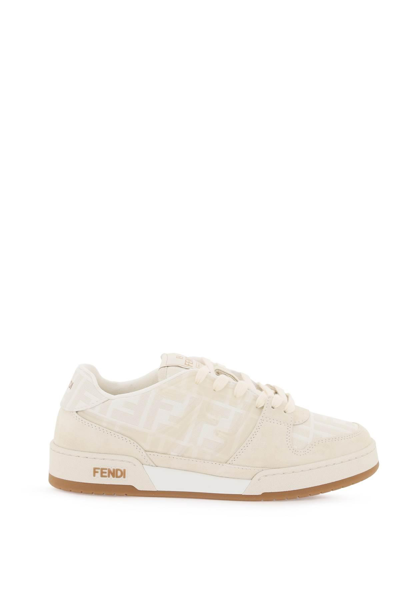 Shop Fendi 'match' Sneakers In White,neutro