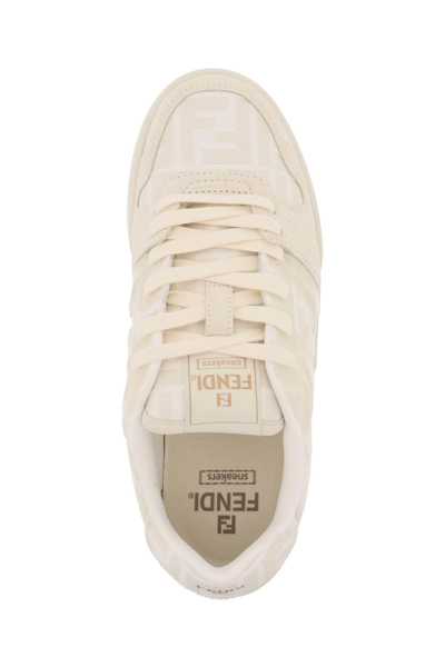 Shop Fendi 'match' Sneakers In White,neutro