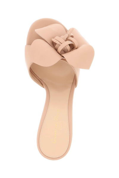 Shop Gianvito Rossi Lucilla Nappa Mules In Neutro