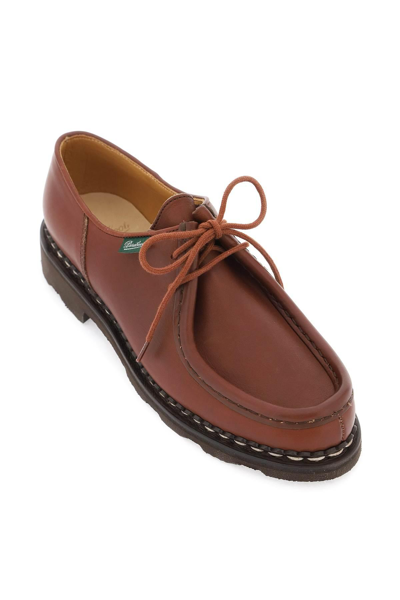 Shop Paraboot "leather Michael Derby Shoe In Brown