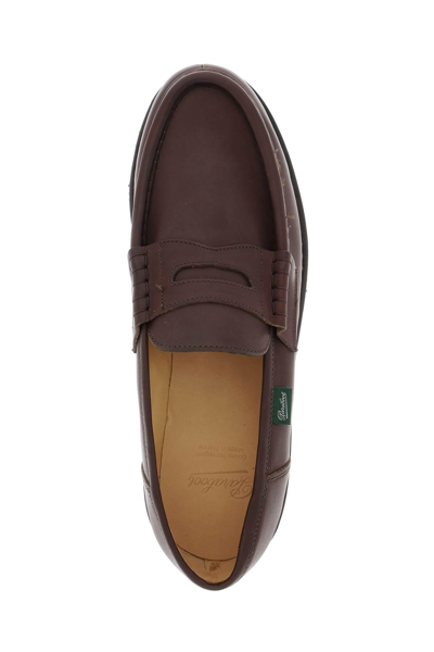 Shop Paraboot Leather Reims Penny Loafers In Brown