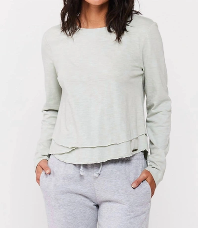 Jak & Rae Giselle Pastel Top In Grey In Grey