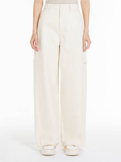 Shop Max Mara Maxmara Wide Denim Trouser