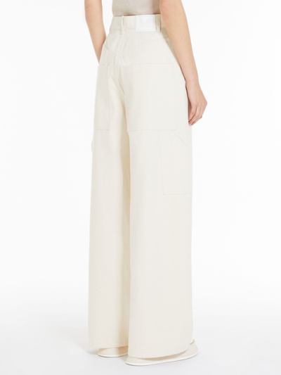 Shop Max Mara Maxmara Wide Denim Trouser