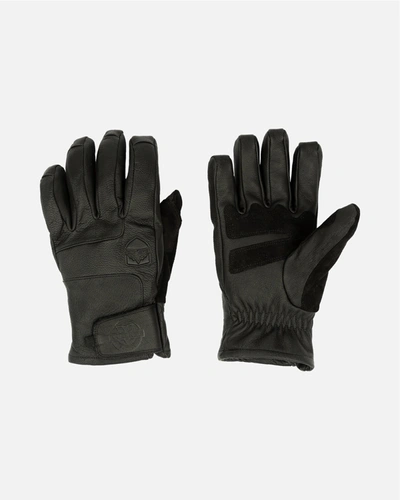 Shop Vuarnet Eska X  Leather Gloves In Black