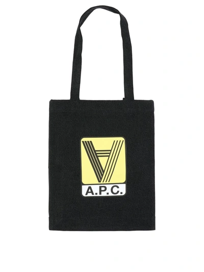 Shop Apc A.p.c. "lou" Tote Bag In Black