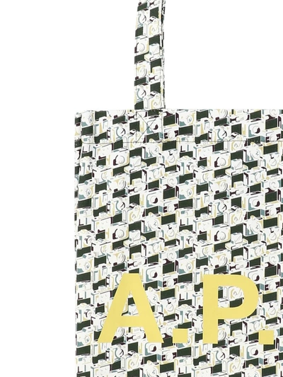 Shop Apc A.p.c. "lou" Tote Bag In Green