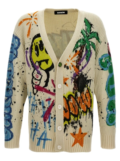 Shop Barrow All-over Print Cardigan Sweater, Cardigans Multicolor