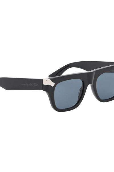Shop Alexander Mcqueen Punk Rivet Mask Sunglasses In Black