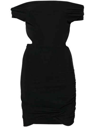 Shop Amazuìn Ester Mini Dress Clothing In Black
