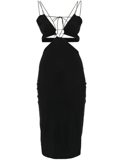 Shop Amazuìn Klea Midi Dress Clothing In Black