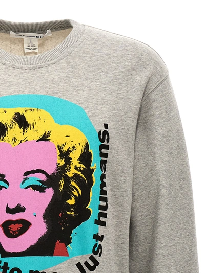 Shop Comme Des Garçons Shirt Andy Warhol Sweatshirt Gray