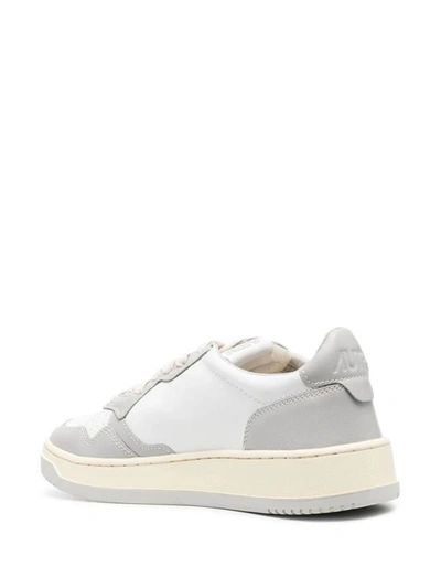 Shop Autry Medalist Low Sneakers Shoes In White