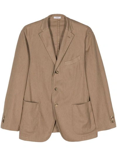 Shop Boglioli Cotton Jacket Clothing In Brown