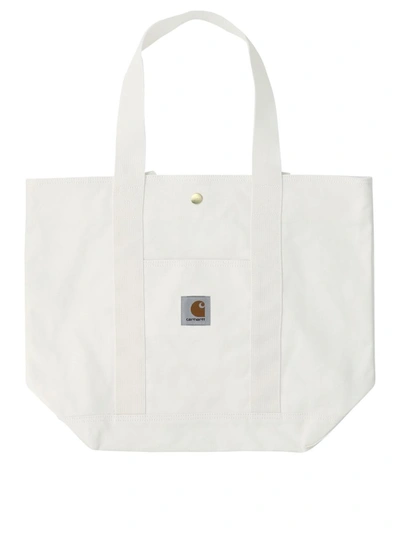 Shop Carhartt Wip Canvas Tote In White