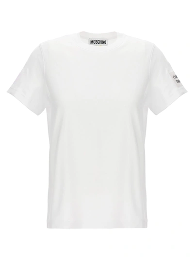Shop Moschino Basic T-shirt White