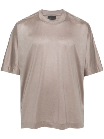 Shop Ea7 Emporio Armani T-shirt Clothing In Brown
