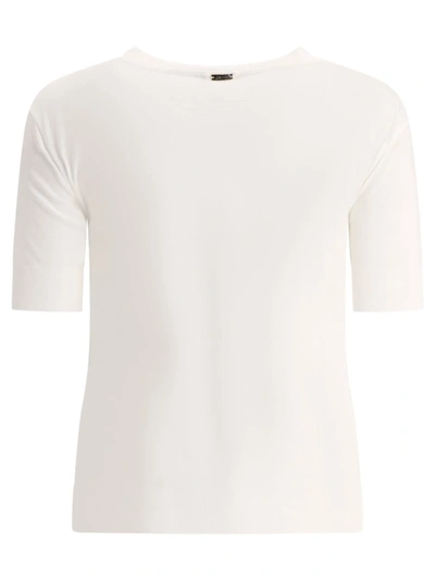 Shop Herno "glam Knit" T-shirt In White