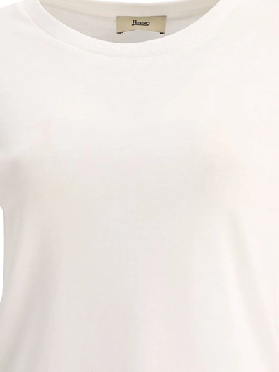 Shop Herno "glam Knit" T-shirt In White