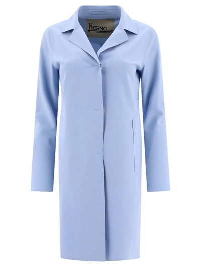 Shop Herno First-act Pef Coat In Blue
