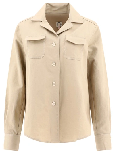 Shop Ines De La Fressange "evana" Shirt In Beige