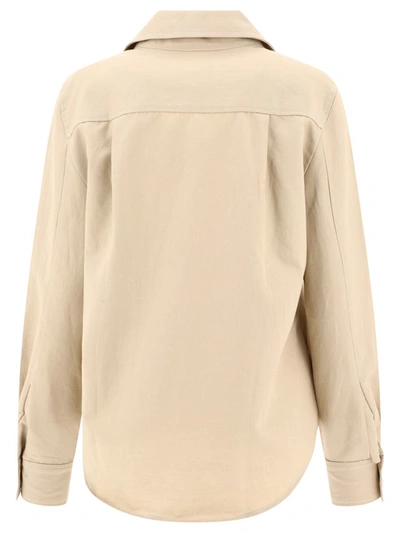 Shop Ines De La Fressange "evana" Shirt In Beige