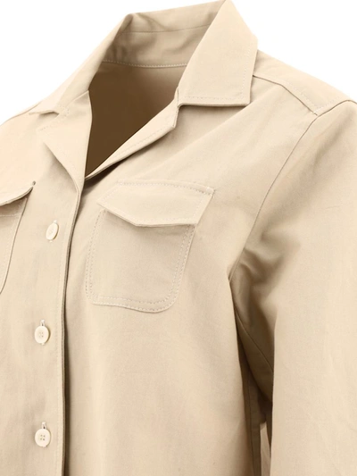 Shop Ines De La Fressange "evana" Shirt In Beige