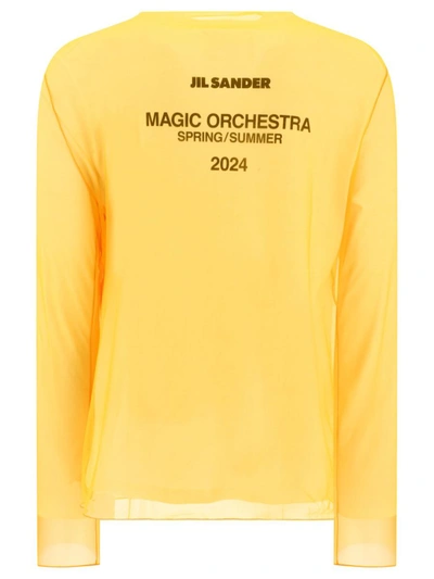 Shop Jil Sander Layered T-shirt In Yellow