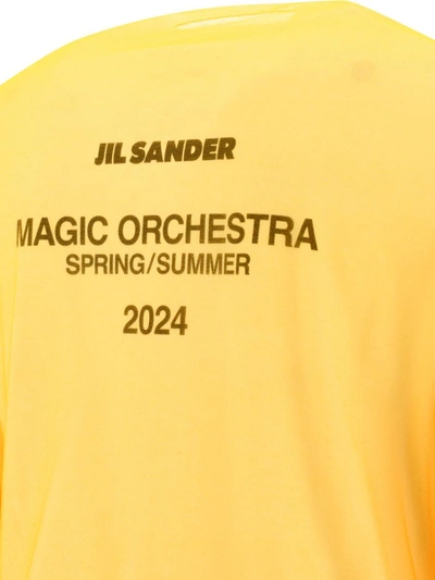 Shop Jil Sander Layered T-shirt In Yellow