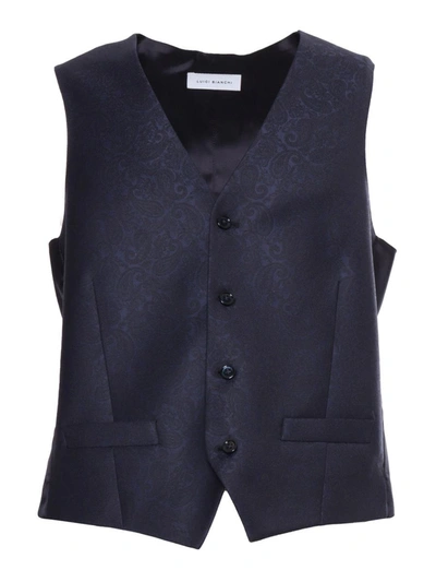 Shop Luigi Bianchi Vest In Blue