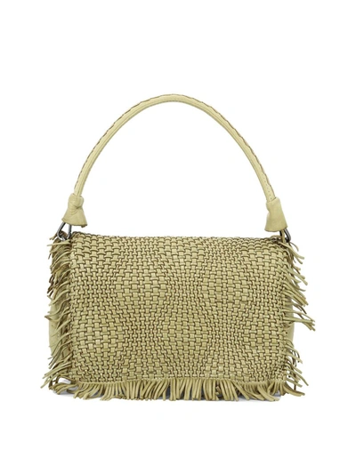 Shop Reptile's House "anfora" Shoulder Bag In Yellow