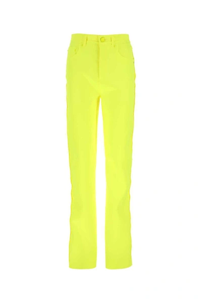 Shop Sportmax Pants In Yellow