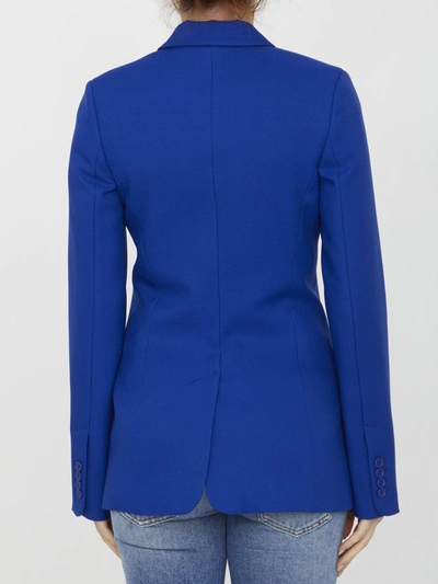 Off-white Tailored Blazer With Welt Pocket In Blue