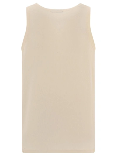 Shop Tom Ford Ribbed Tank Top In Beige