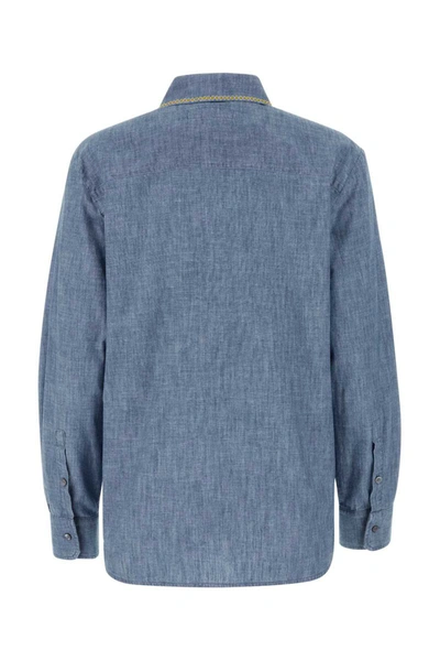 Shop Weekend Max Mara Weekend Shirts In Blue