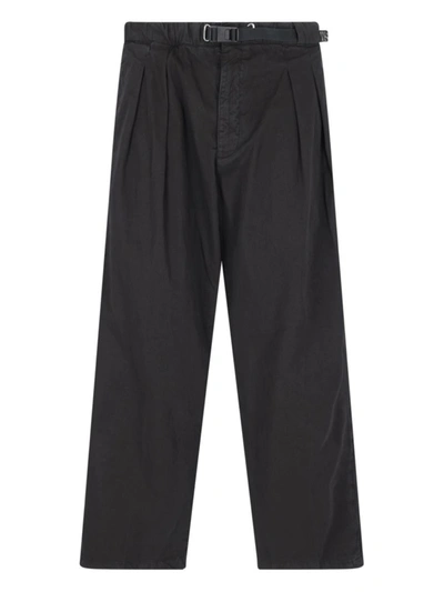 Shop White Sand Trousers In Black