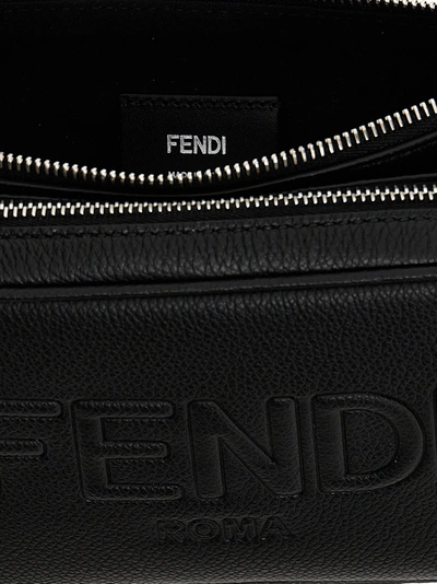 Shop Fendi Roma Crossbody Bags Black