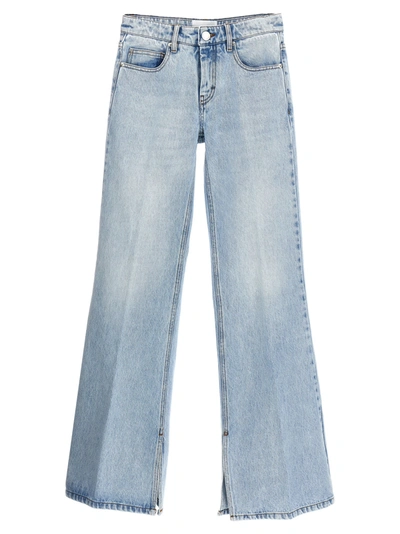 Shop Ami Alexandre Mattiussi Flared Jeans Light Blue